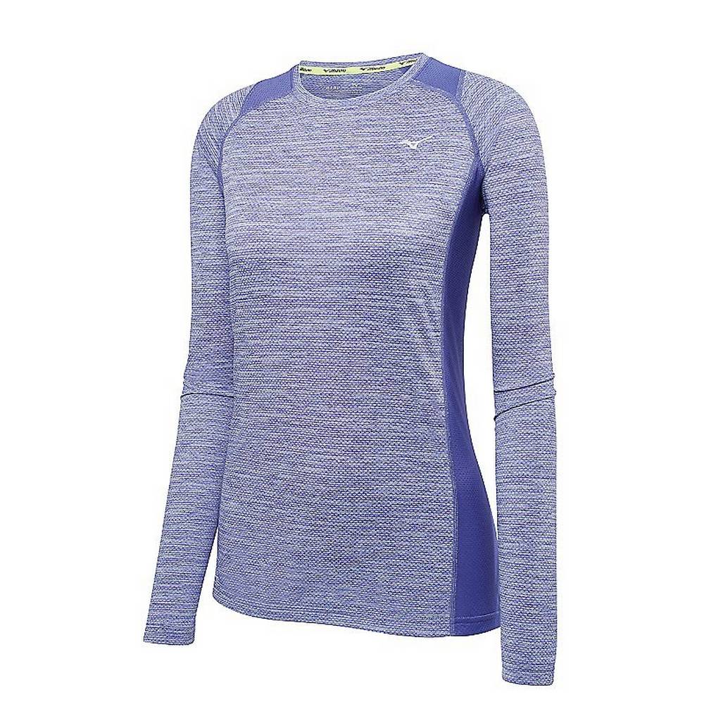 Mizuno Women's Alpha Long Sleeve Tops Red Royal (421615-JNS)